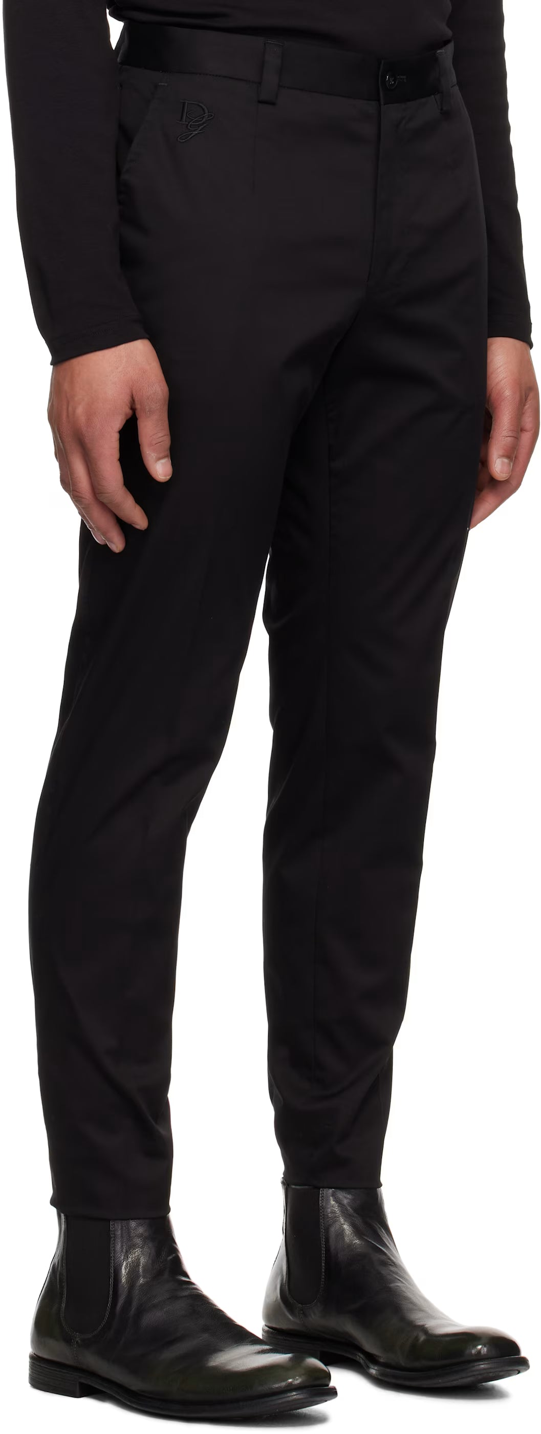 Dolce&Gabbana Black Twill Trousers