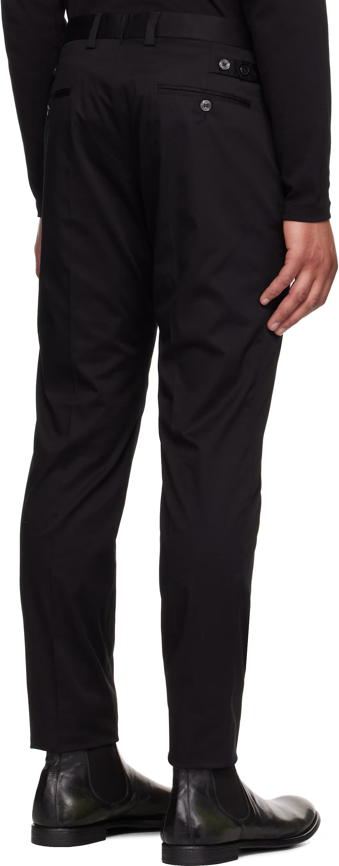 Dolce&Gabbana Black Twill Trousers