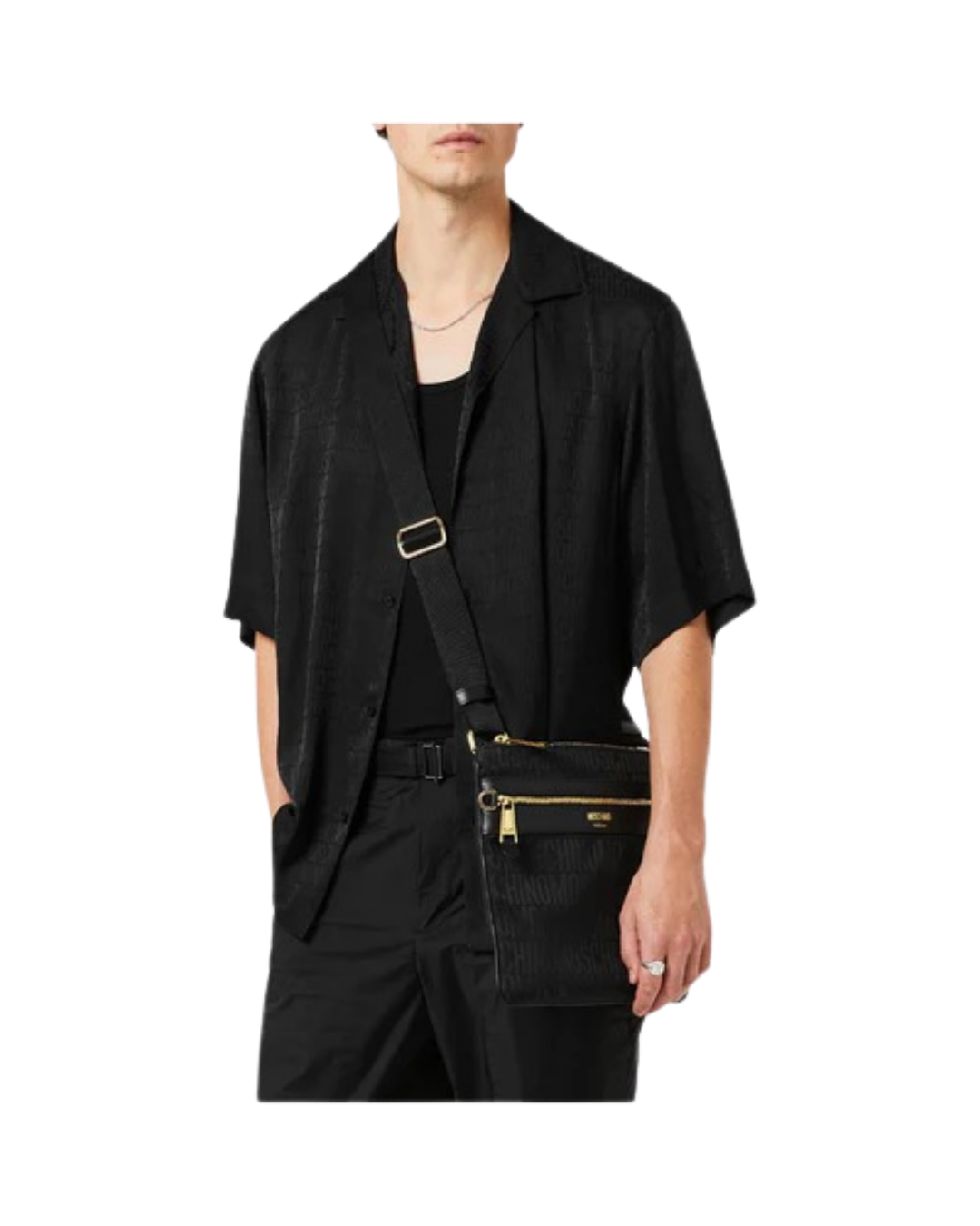 Allover Logo Jacquard Twill Shirt