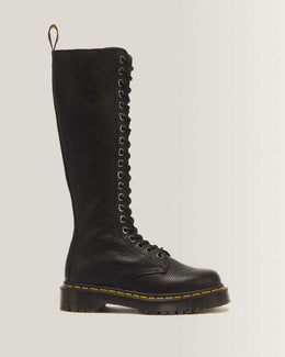 1B60 Bex Pisa Leather Knee High Boots — Black