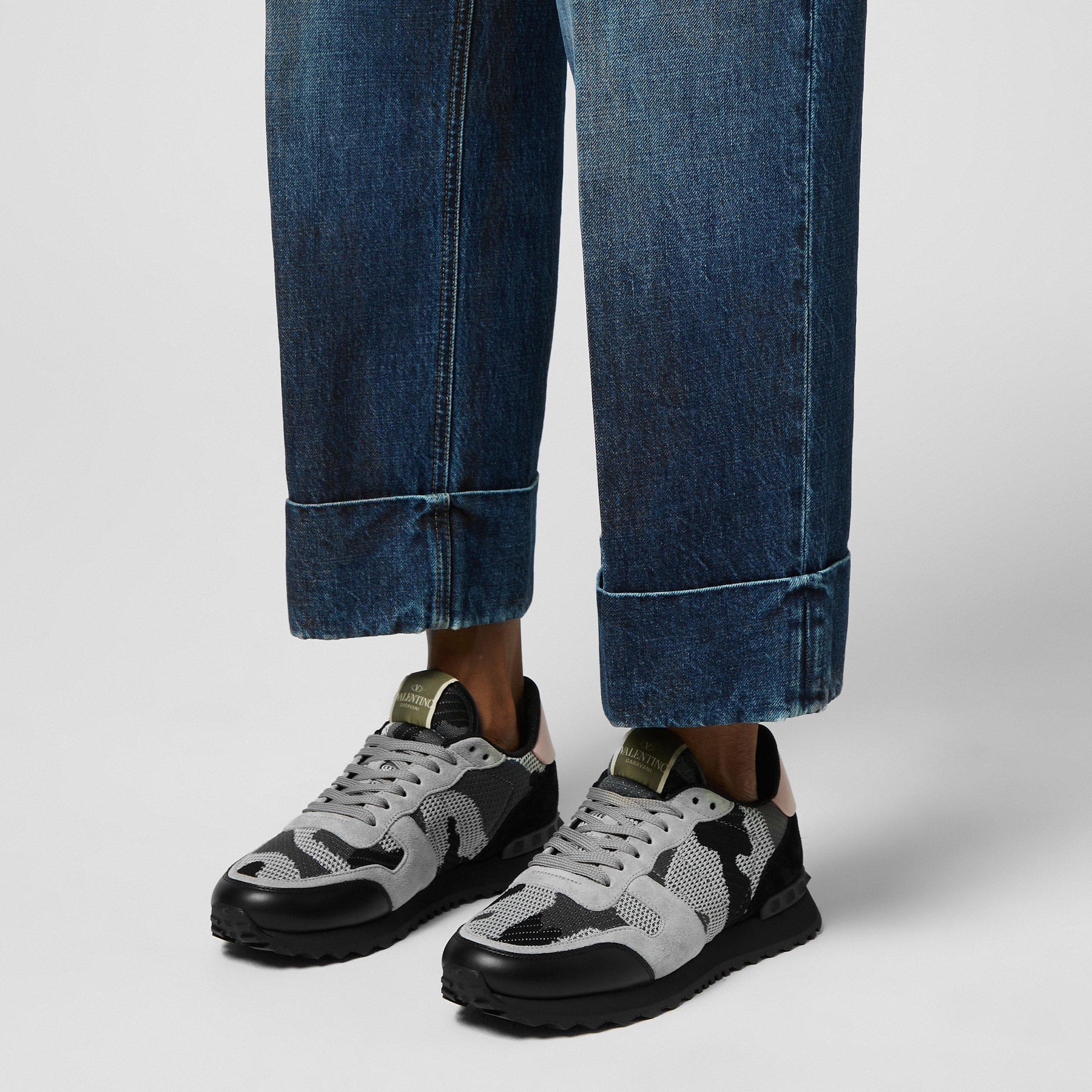 Rockstud Mesh Camo Trainers