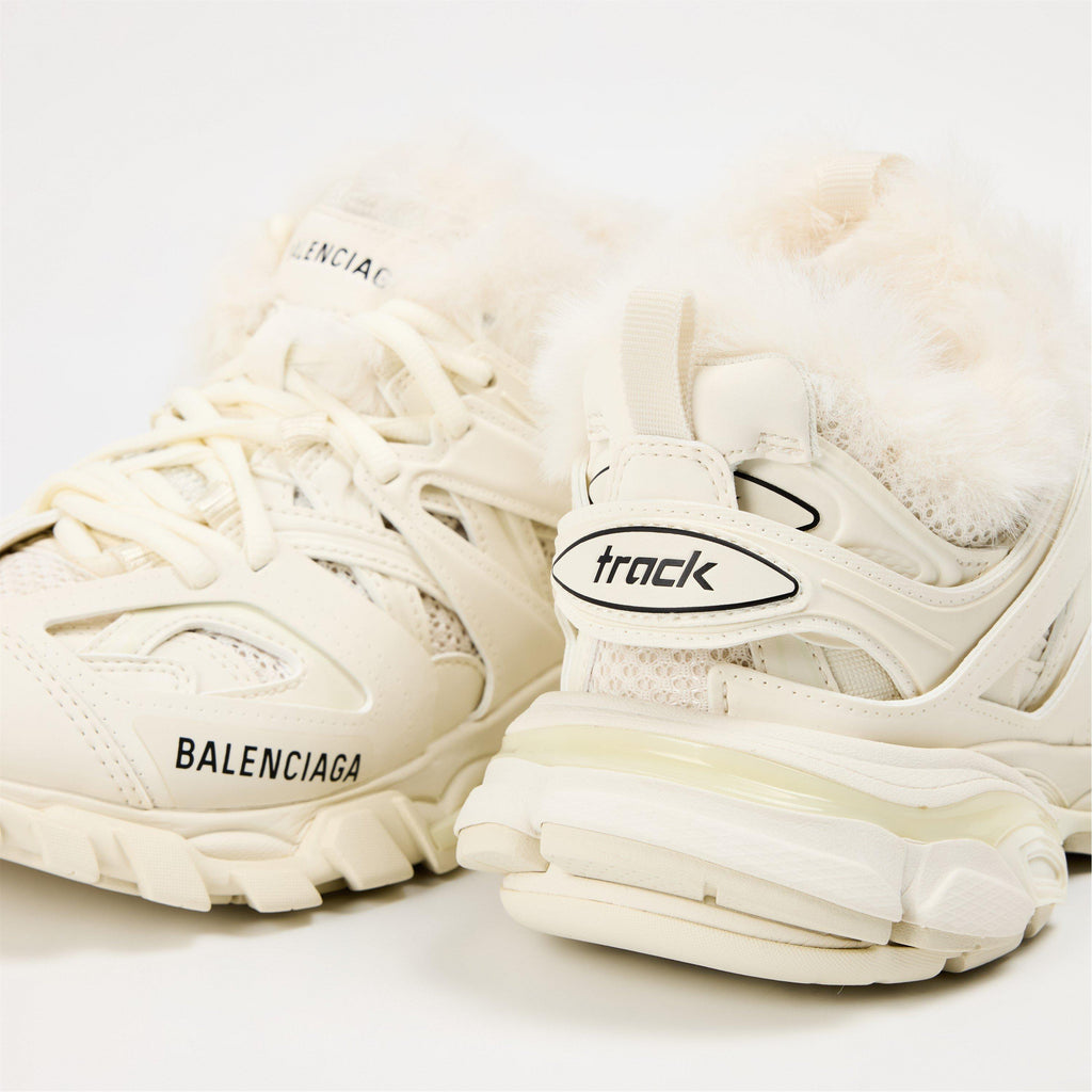 Faux Fur Track Trainers