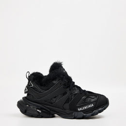 Faux Fur Track Trainers