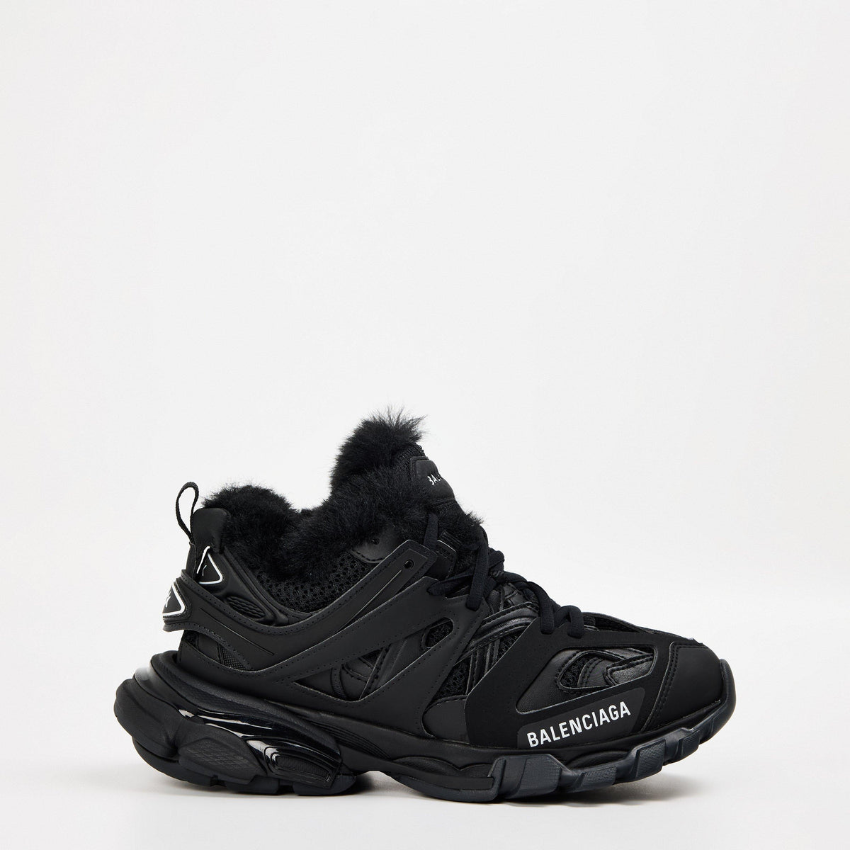 Faux Fur Track Trainers