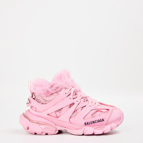 Faux Fur Track Trainers