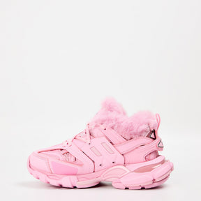 Faux Fur Track Trainers