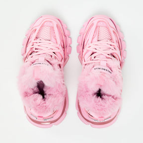 Faux Fur Track Trainers