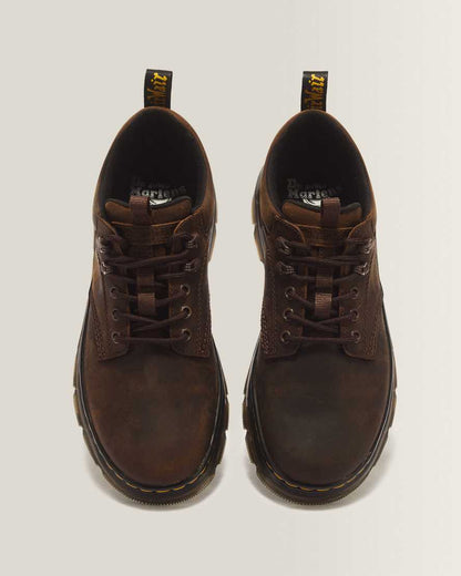 Reeder Crazy Horse Leather Utility Shoes — Dark Brown