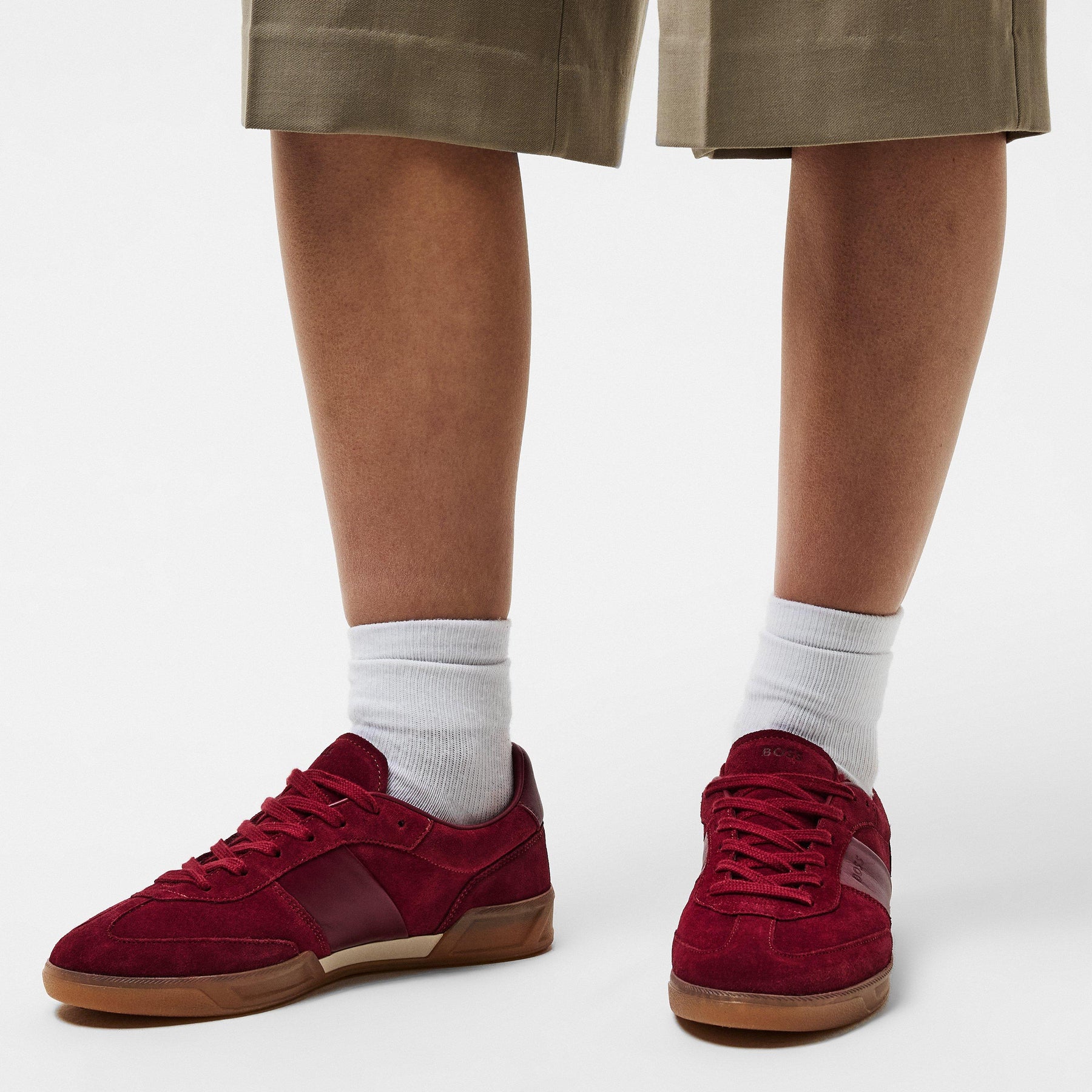 Women's Brenta Court Suede and Leather Trainers