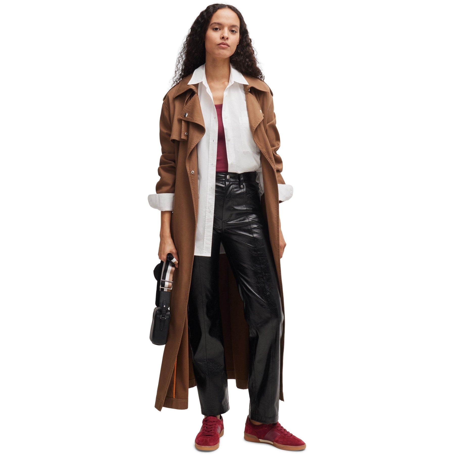 Women's Brenta Court Suede and Leather Trainers