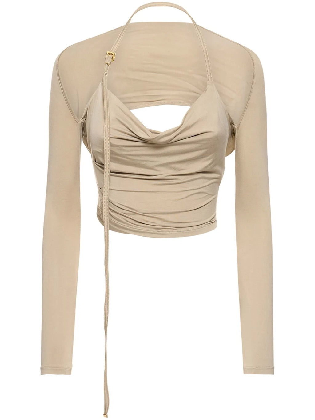 Jacquemus Jacquemus Le Haut Peplo jersey top - Size: XS Tops | Shop From The Mirage