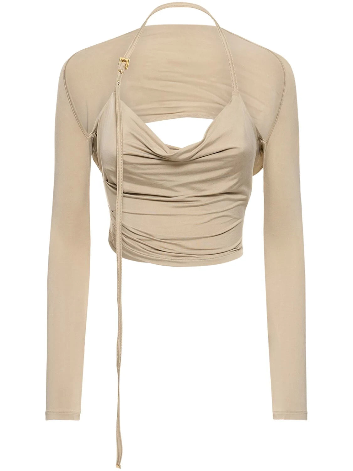 Jacquemus Jacquemus Le Haut Peplo jersey top - Size: XS Tops | Shop From The Mirage