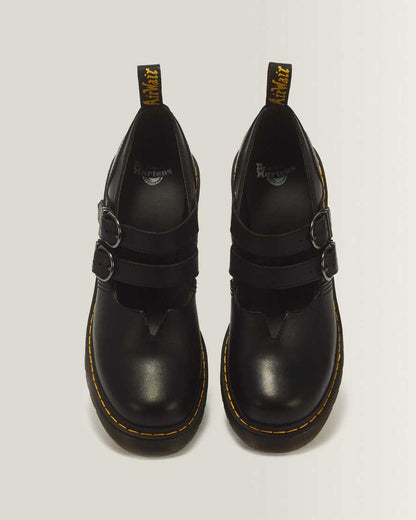 Eviee Sendal Leather Heeled Shoes — Black