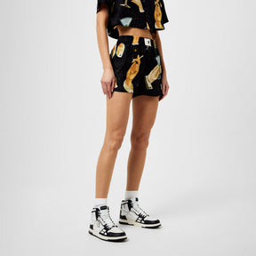 Skeleton High Top Sneakers