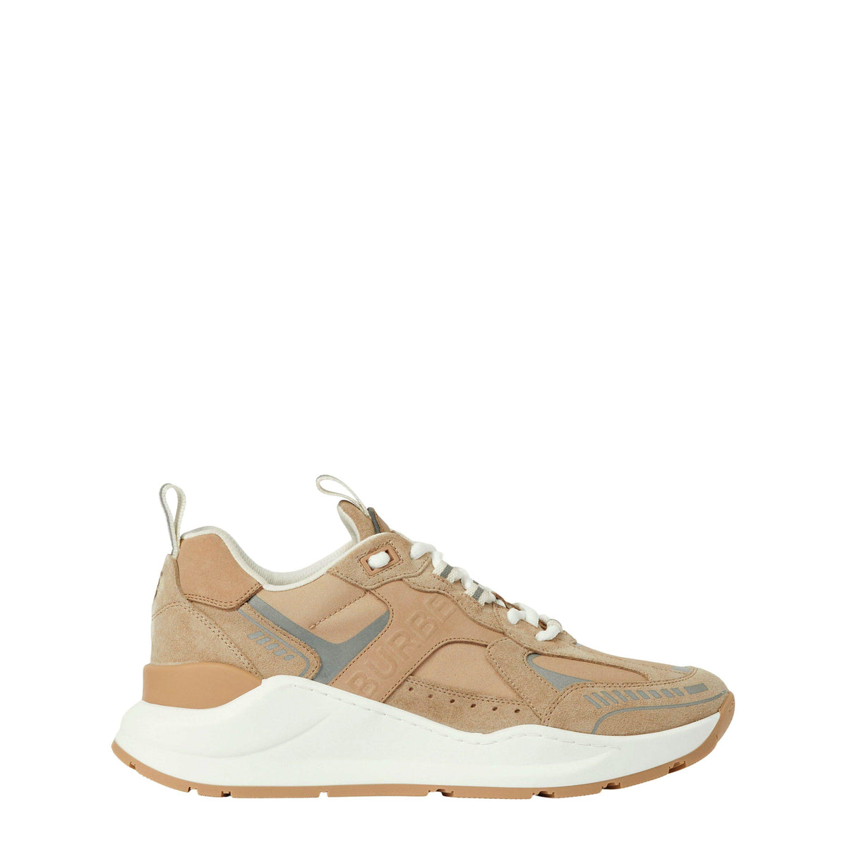 Panelled Lace-Up Suede Sneaker