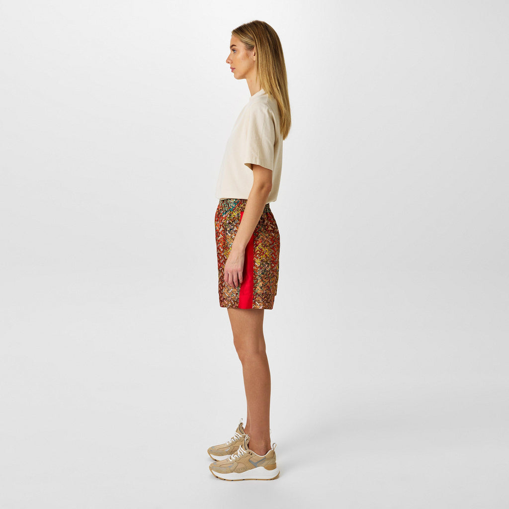 Panelled Lace-Up Suede Sneaker