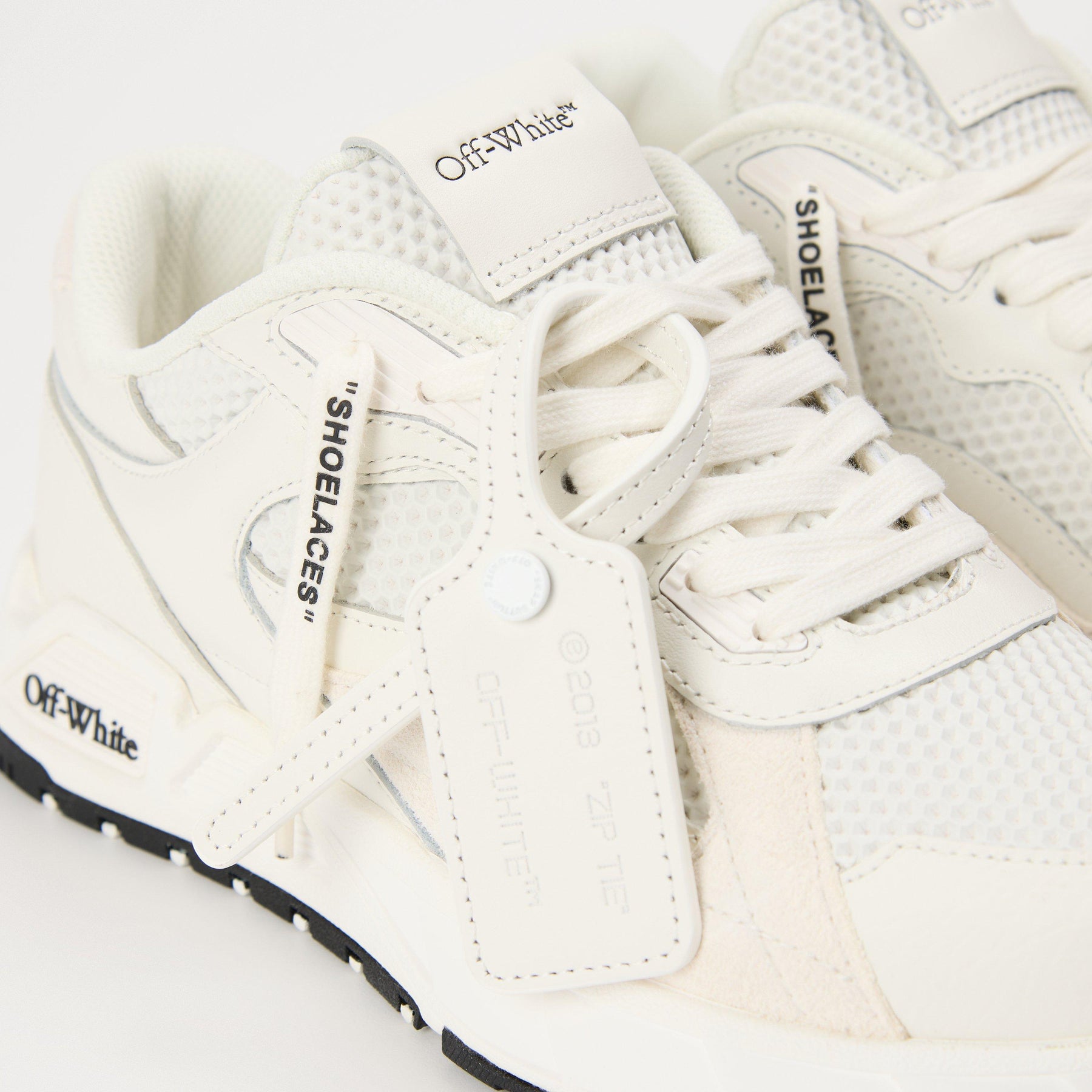 Women's Kick-Off Panelled Sneakers with Zip-Tie Tag
