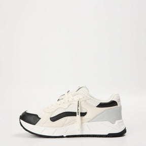 Women's Kick-Off Panelled Sneakers with Zip-Tie Tag