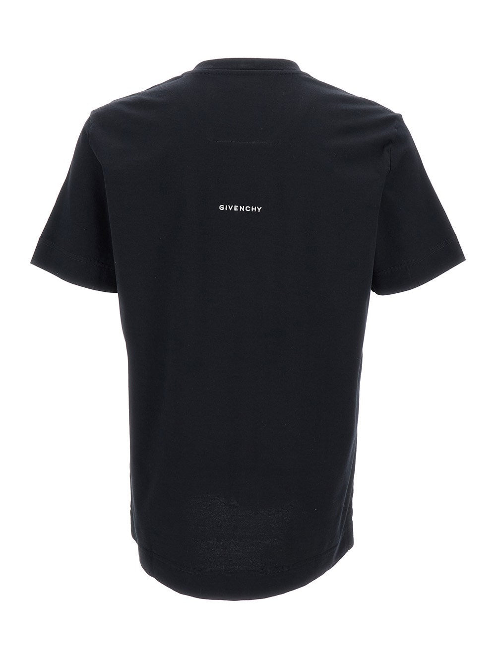 Givenchy Black Crewneck T-Shirt with 4G Print in Cotton Man