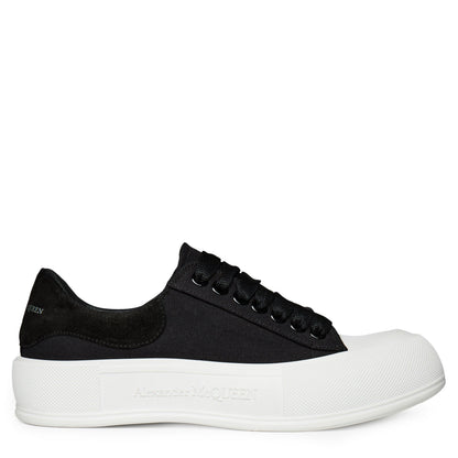 Deck Lace Up Plimsoll Trainers
