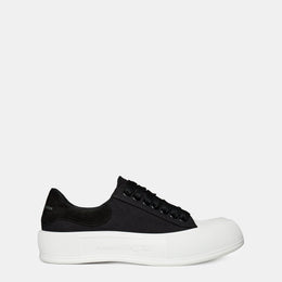 Deck Lace Up Plimsoll Trainers