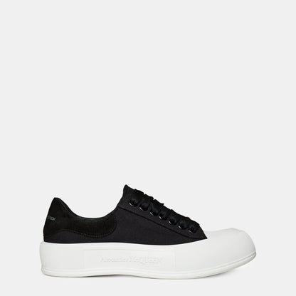 Deck Lace Up Plimsoll Trainers