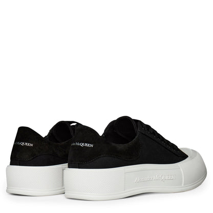 Deck Lace Up Plimsoll Trainers