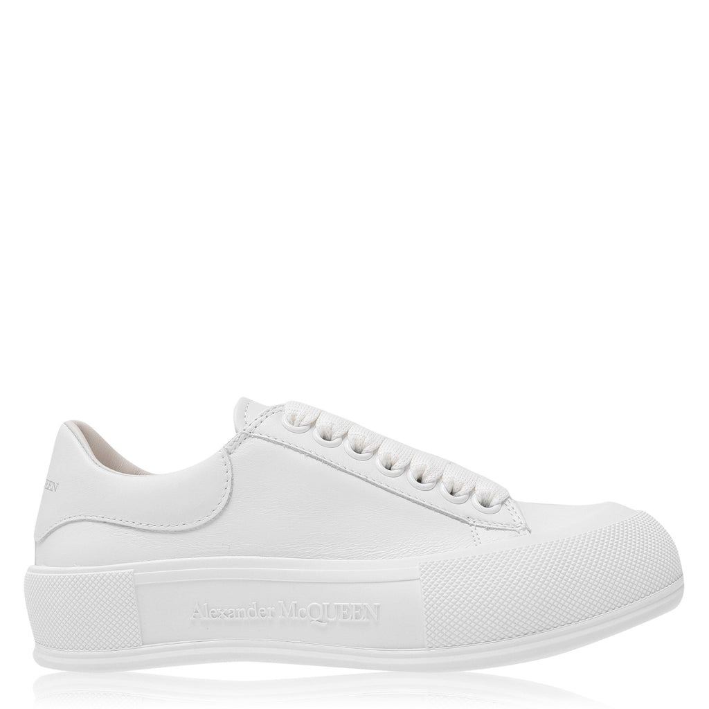 Leather Plimsole Sneakers