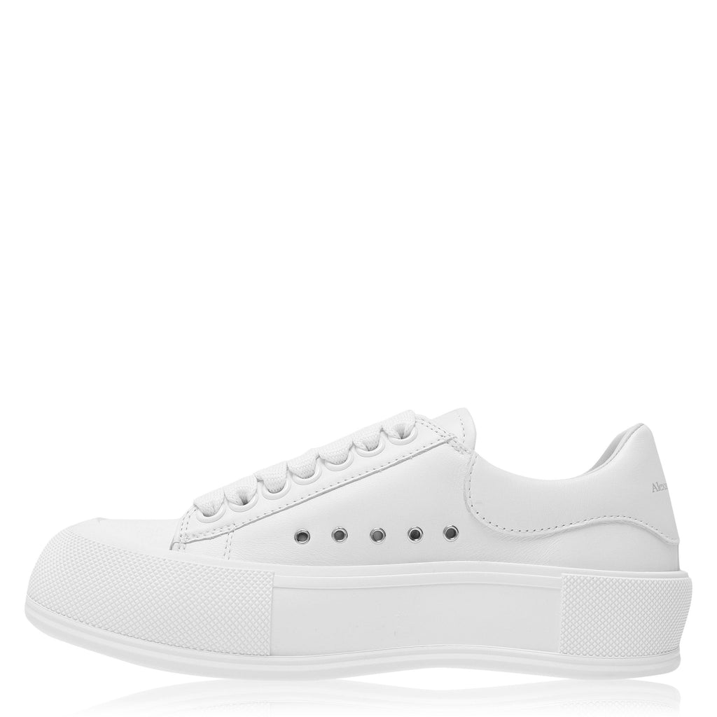 Leather Plimsole Sneakers