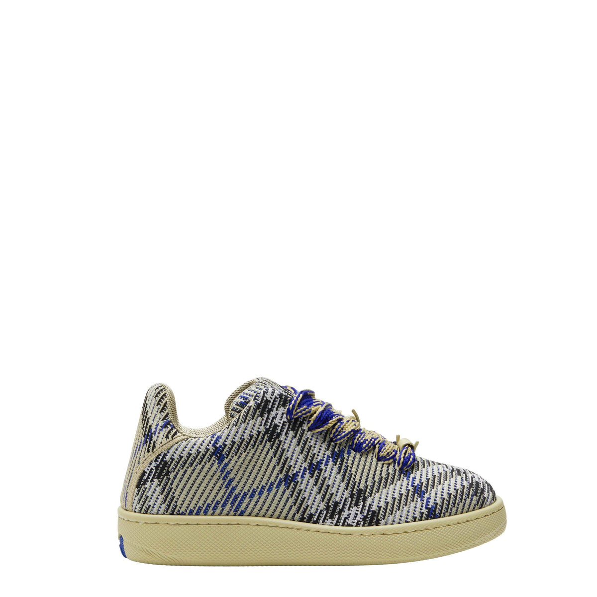 Check Knit Box Trainers