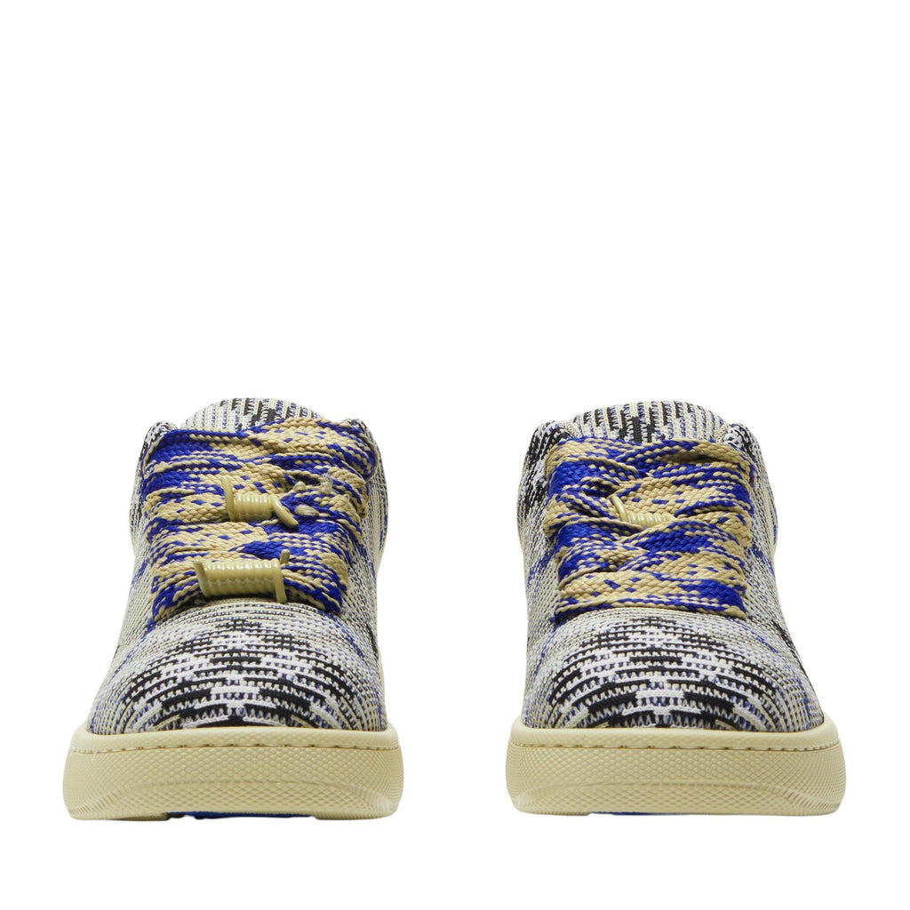 Check Knit Box Trainers