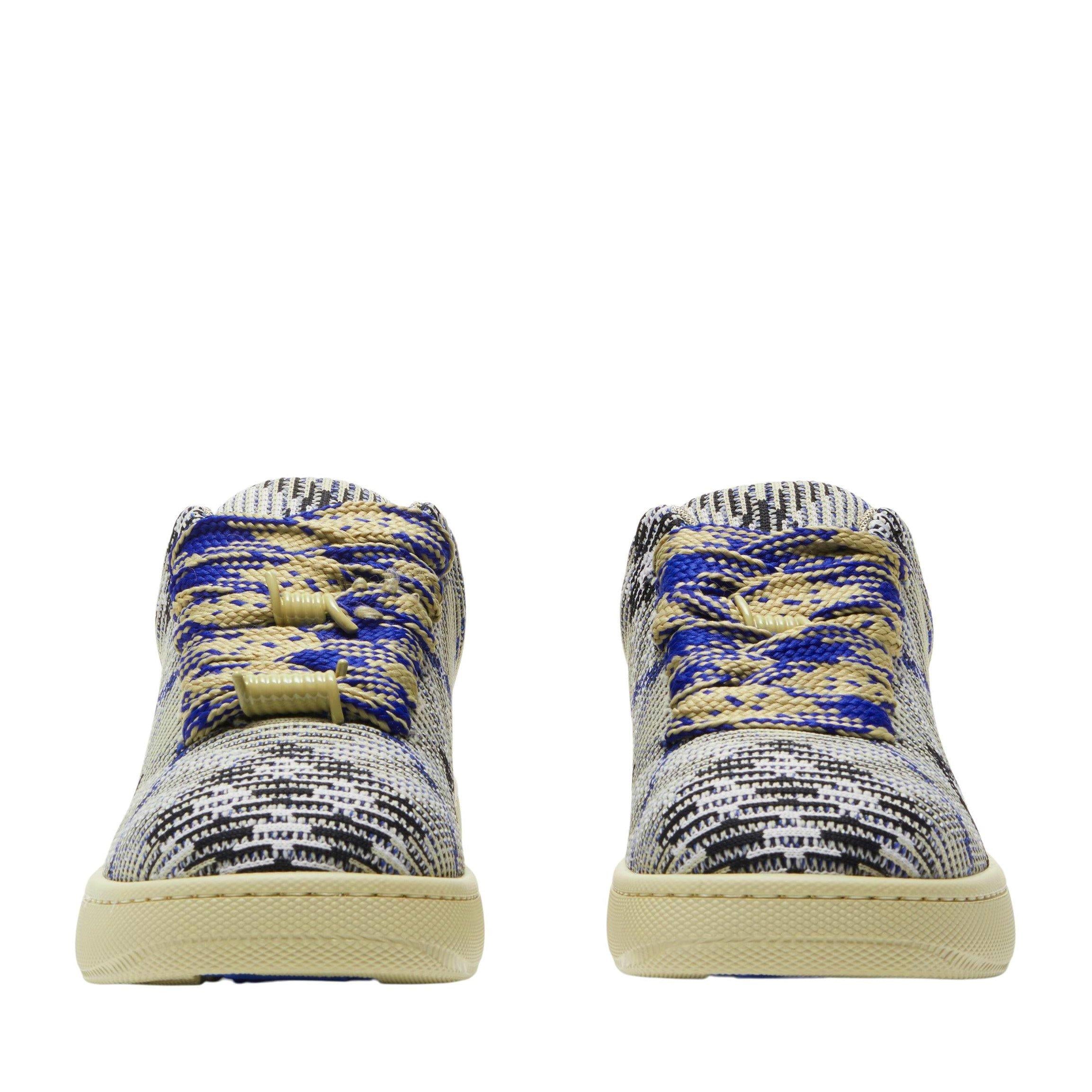 Check Knit Box Trainers