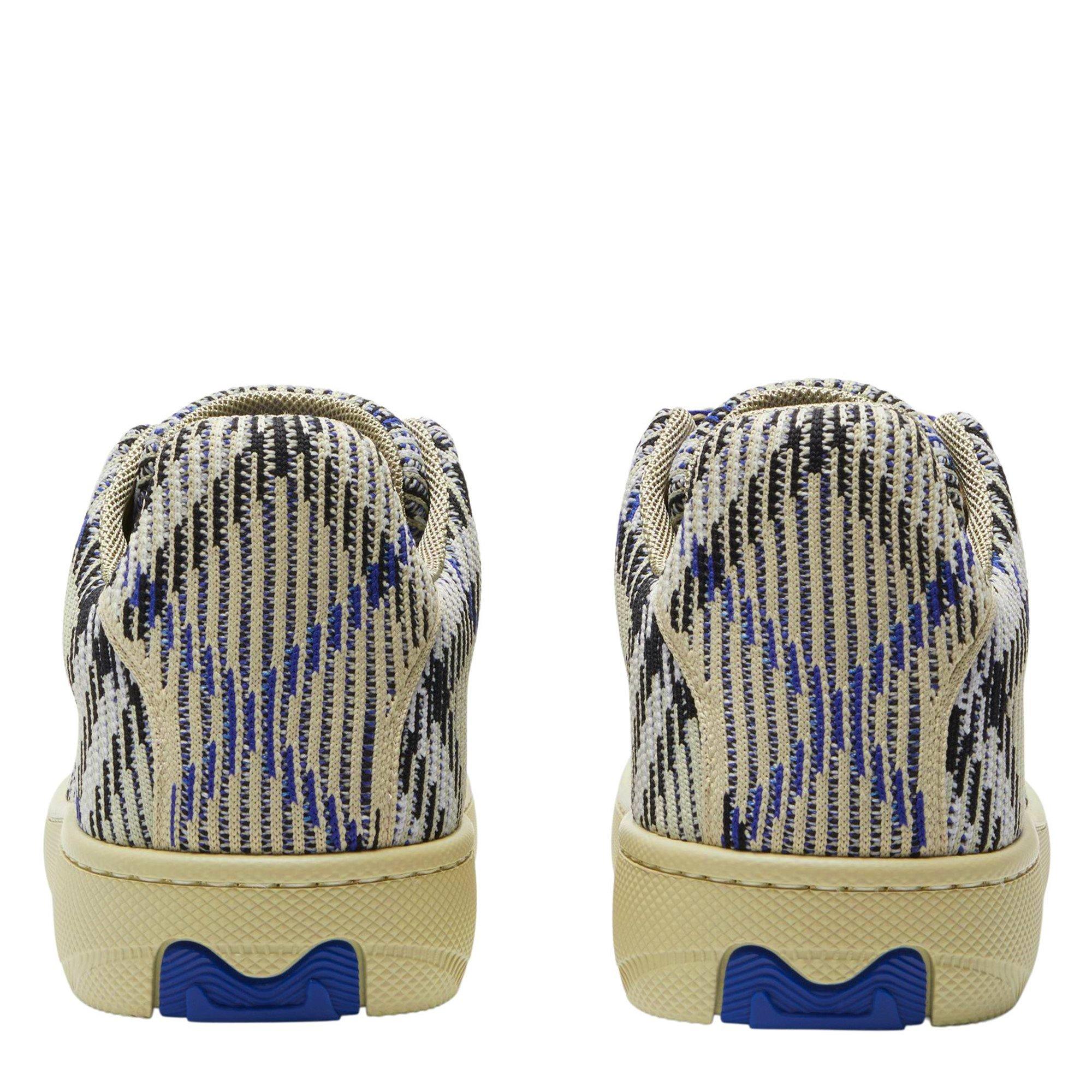 Check Knit Box Trainers
