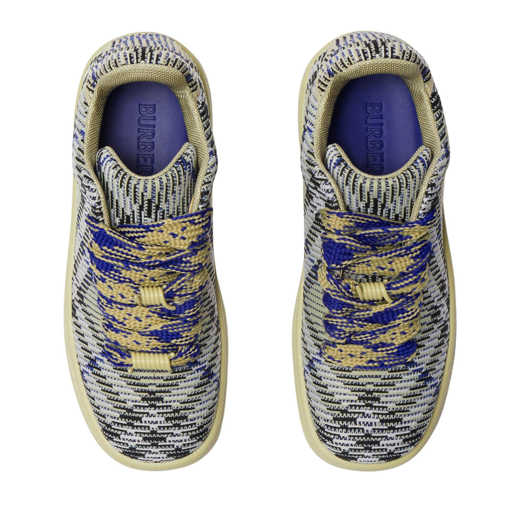 Check Knit Box Trainers