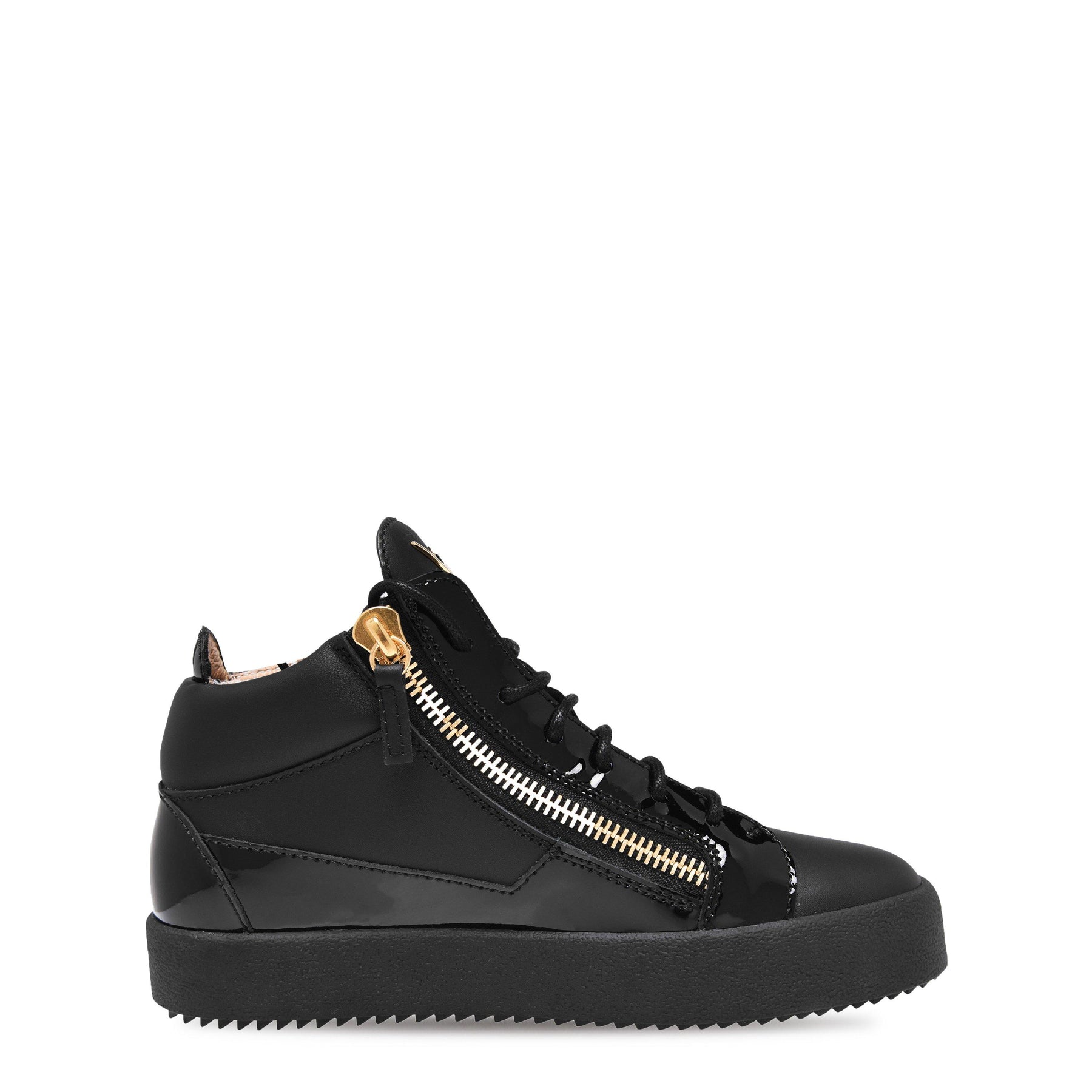 May Leather High Top Trainers