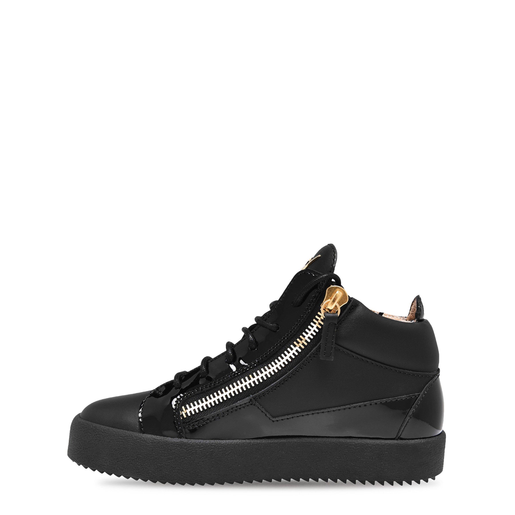 May Leather High Top Trainers