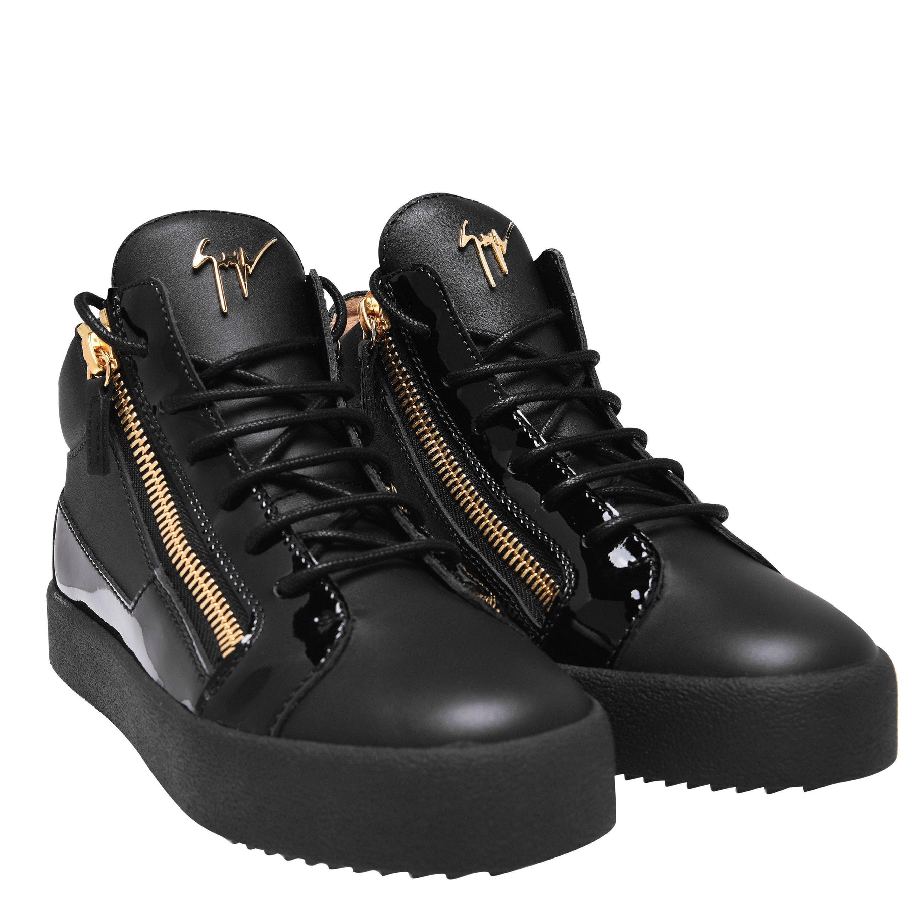 May Leather High Top Trainers