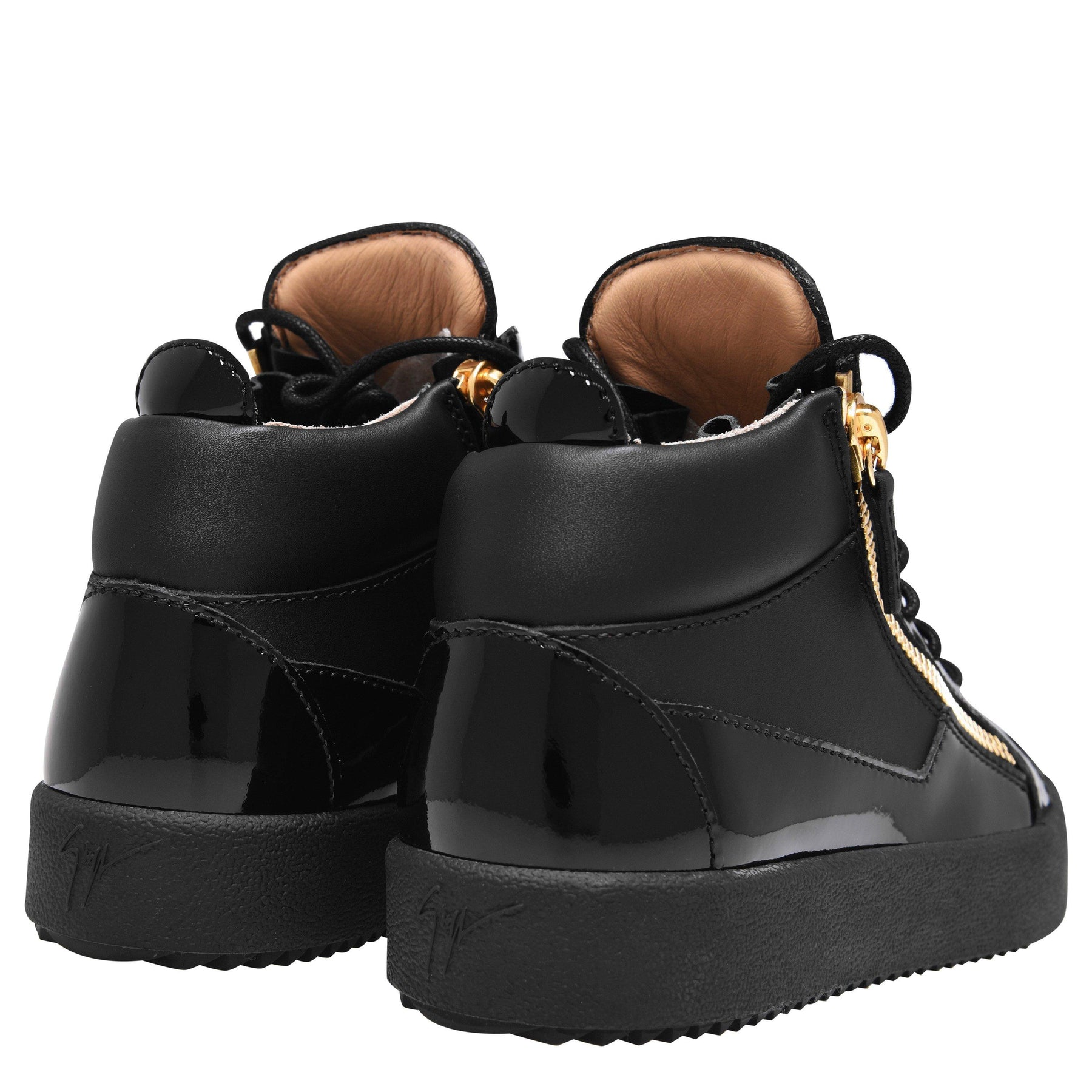 May Leather High Top Trainers