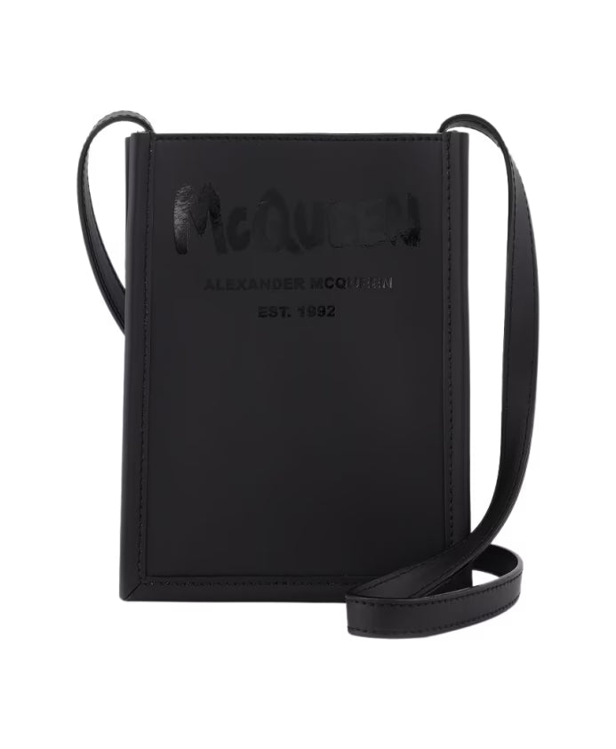 Liberty Mini Crossbody in Black Polyester