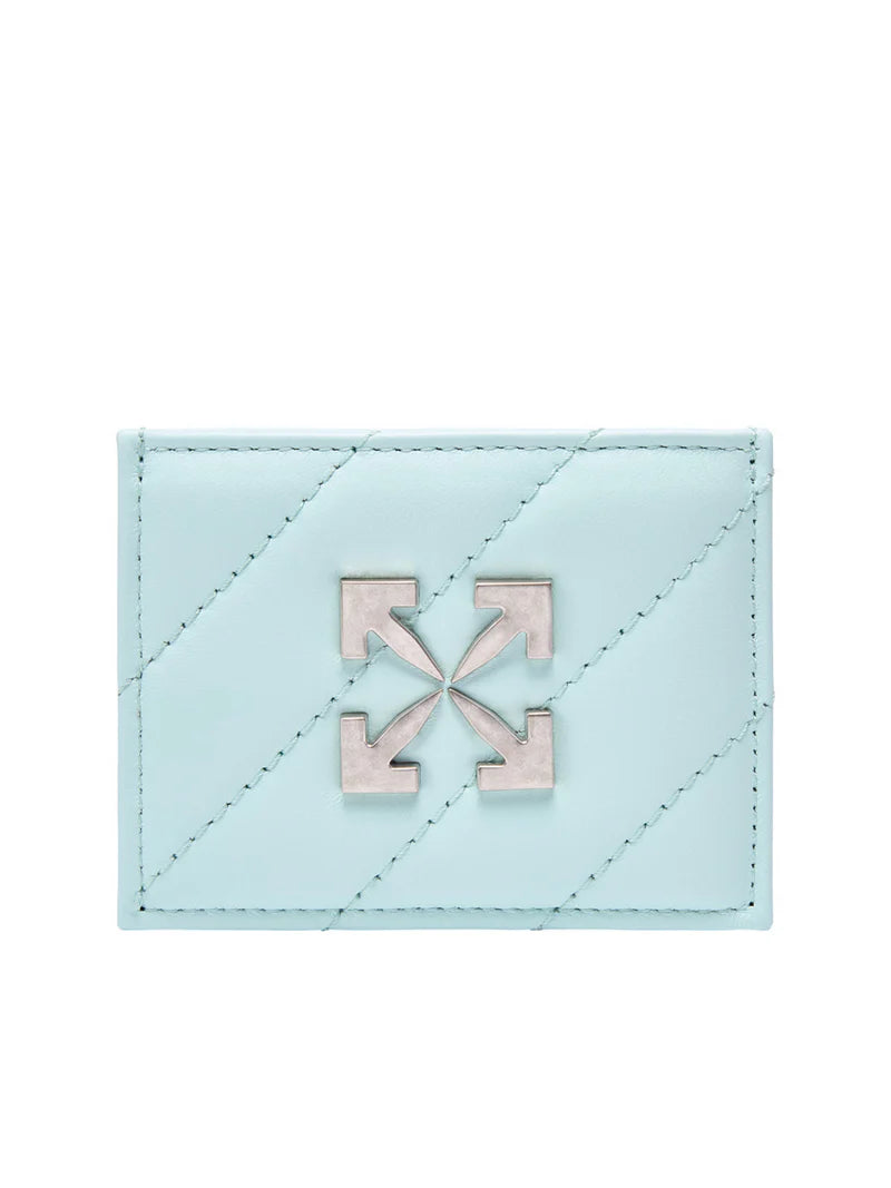 OFF-WHITE JACKHAMMER CARD HOLDER LIGHT BLUE