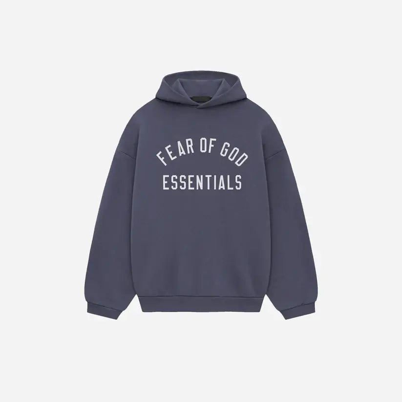 Essentials Fear of God Essentials Fleece Hoodie Marine - Size: S Hoodies | Shop From The Mirage