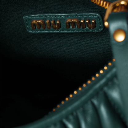 Wander matelassé nappa leather hobo bag