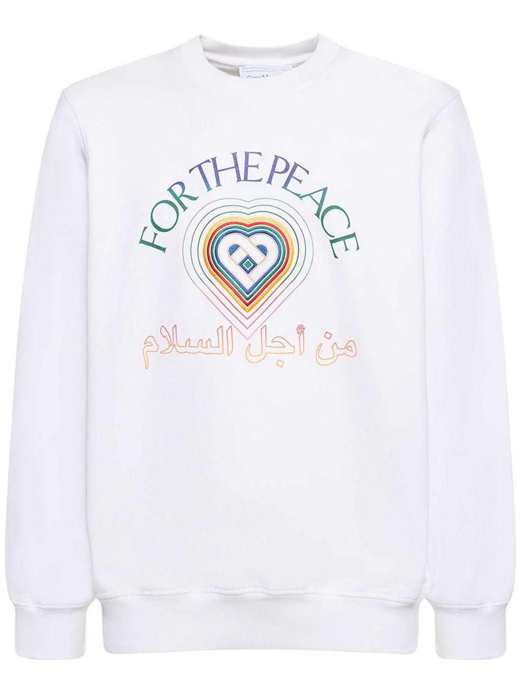 CASABLANCA Casablanca For The Peace organic cotton sweatshirt - Size: L Sweatshirts | Shop From The Mirage