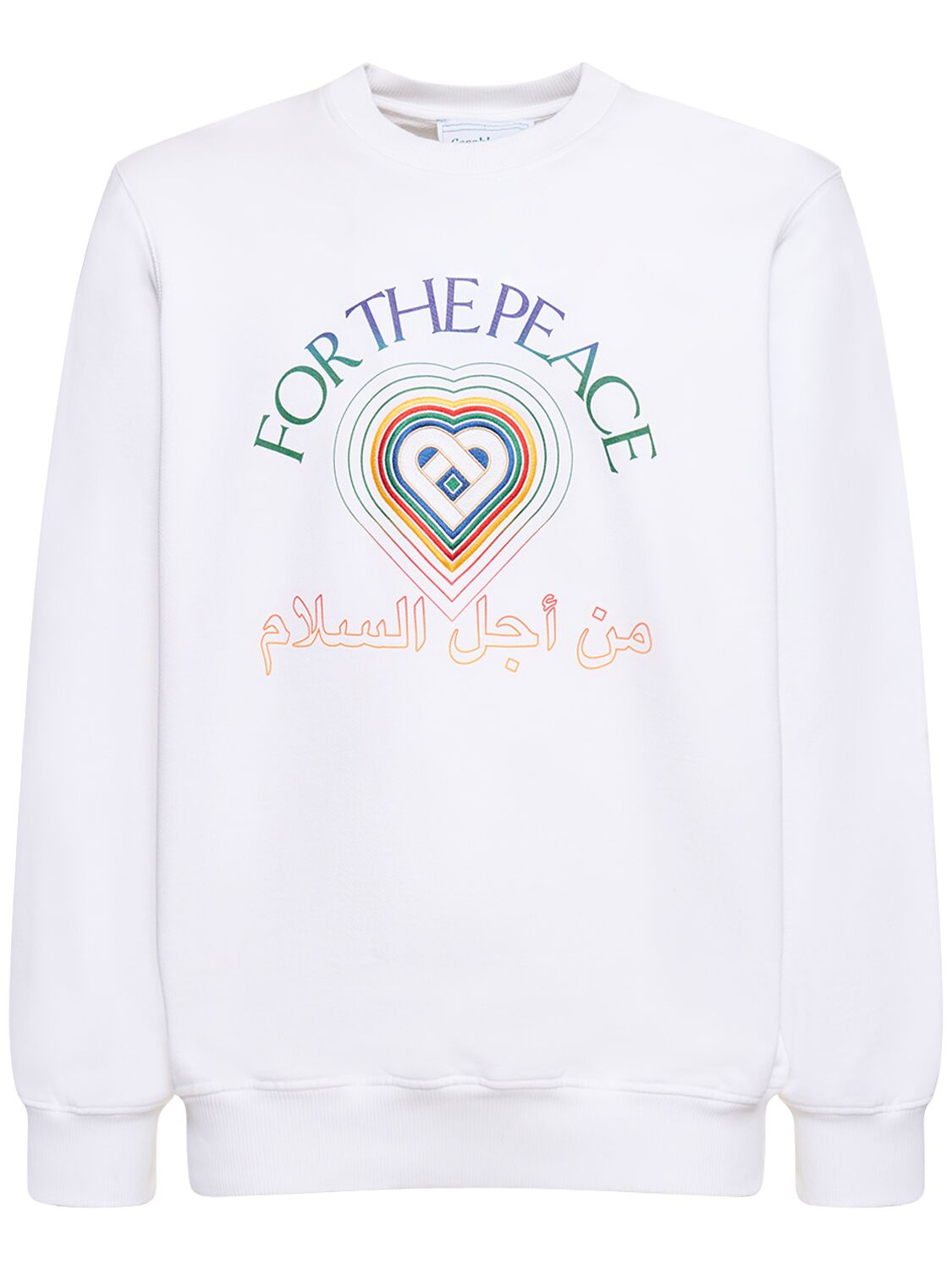 CASABLANCA Casablanca For The Peace organic cotton sweatshirt - Size: L Sweatshirts | Shop From The Mirage