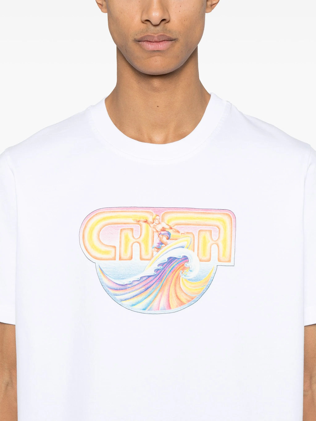 Casablanca Casa Surf Printed T-Shirt in White