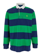 Polo ralph lauren "Rugby Classic Fit" Multicolor Polo Shirt with Pony Embroidery on the Front and All-Over Striped Motif in Cotton Man