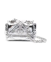 Harlequin Quilting Silver Chain Strap Bag