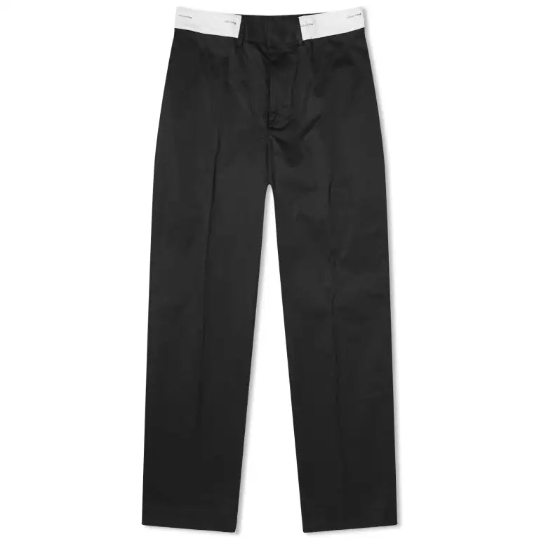 Palm Angels Sartorial Waistband Straight Leg Pant