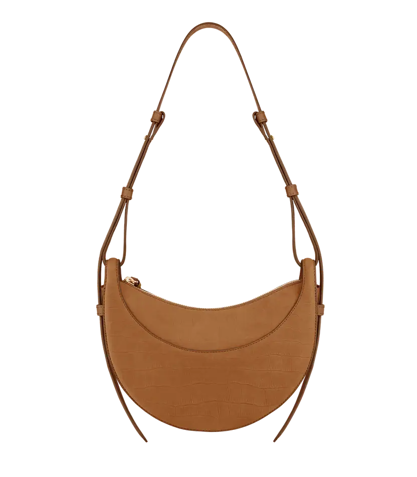 Polene Numéro Dix Edition Crocodile Nubuck Cinnamon - Size: One Size Bags | Shop From The Mirage