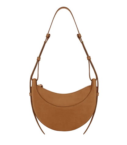 Polene Numéro Dix Edition Crocodile Nubuck Cinnamon - Size: One Size Bags | Shop From The Mirage